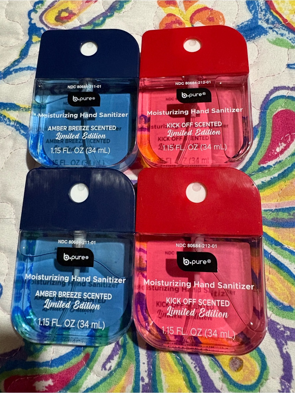 Moisturizing Hand Sanitizer, Blue & Red (Limited Edition)